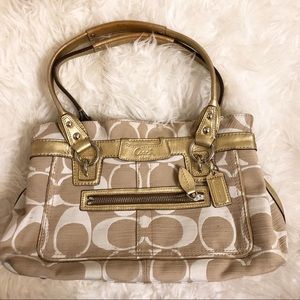 Authentic Coach Handbag Cream